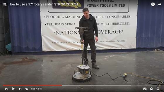 STR 701 Floor sander How To