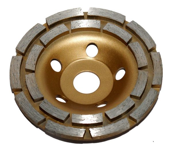 30 Grit 10" Double Row Diamond Cup Grinding Disc-0