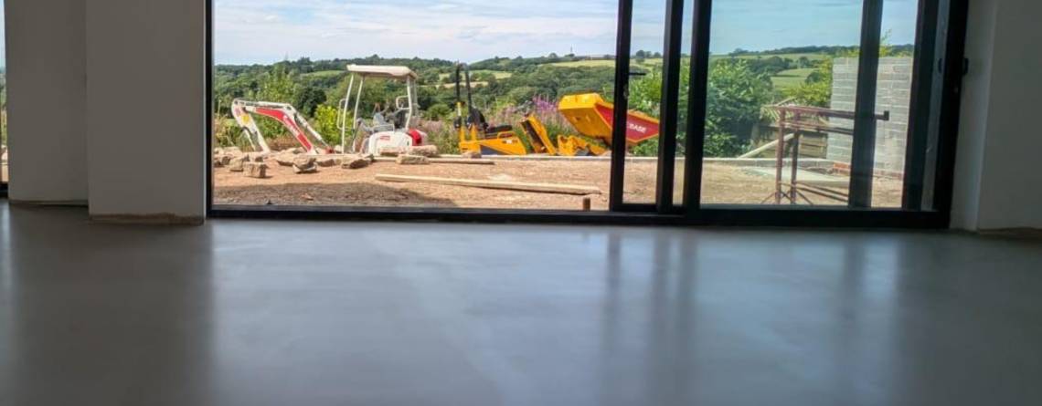 polished concrete overlay