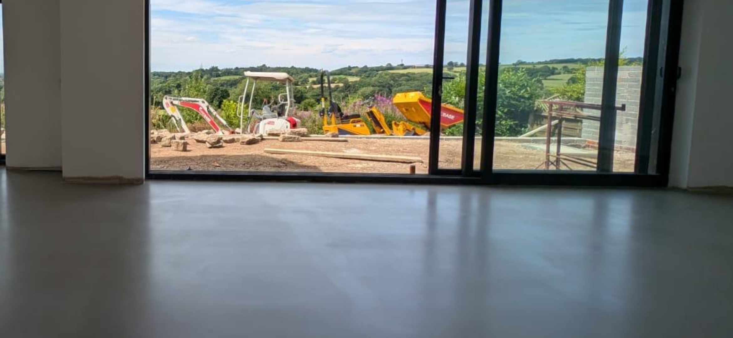 polished concrete overlay